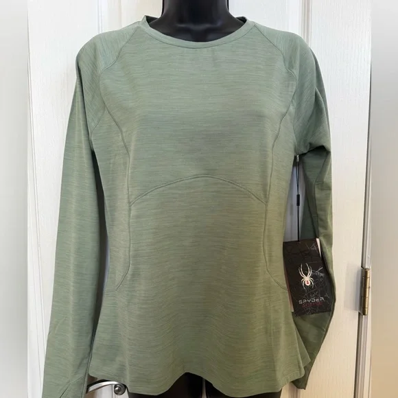 Spyder Active Women’s Athletic Running Top Green Size M - Picture 1 of 6
